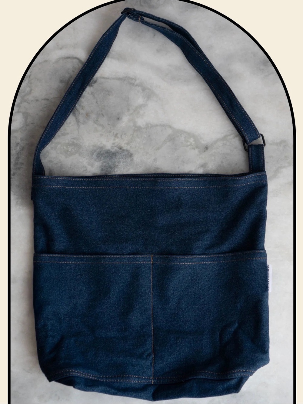 Stay Home Club Adjustable large Tote Bag